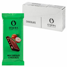 Шоколад порционный O'ZERA "Milk & Hazelnuts" молочный с фундуком, 720 г (30 шт. по 24 г)