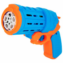 Мыльные пузыри Бластер Генератор "КОЛЬТ" с потайным баком, раствор 80 мл, BRAUBERG KIDS