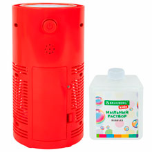 Мыльные пузыри Фонтан Генератор со звуком салюта, раствор 240 мл, BRAUBERG KIDS