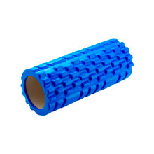 Ролик массажный для йоги и фитнеса, 33х14 см, EVA, синий, с выступами, DASWERK (ДАСВЕРК)