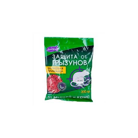Зерновая приманка ДОМОВОЙ  от грызунов (упак 200 г)