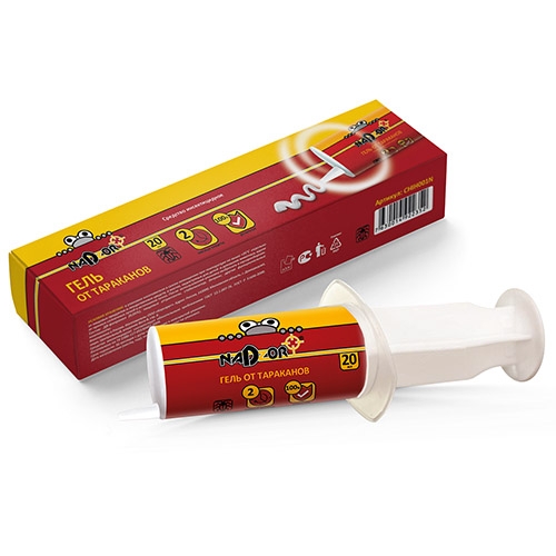 Гель от тараканов  NADZOR (шприц 20 мл) фипронил 0,05%