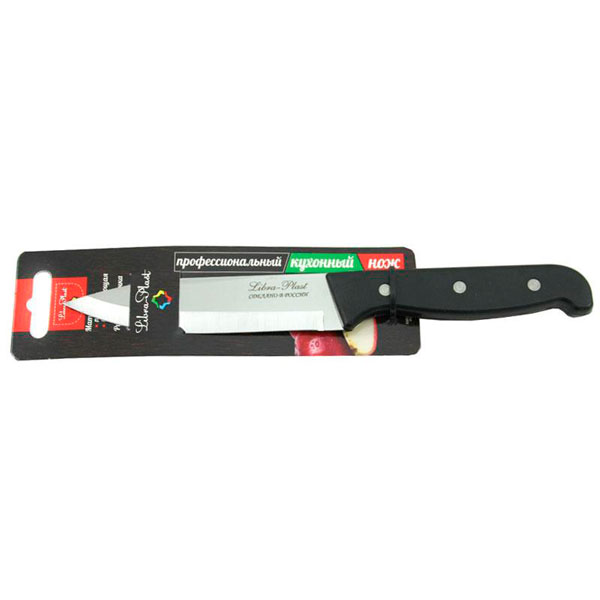 Нож разделочный LIBRA-PLAST нерж сталь 25 см , пластиковая ручка КН-100