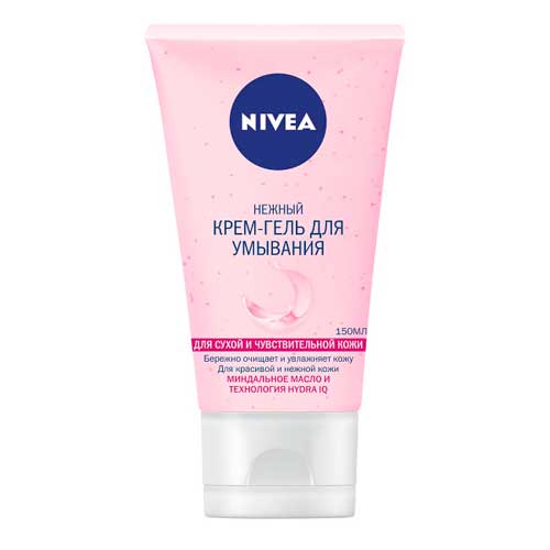 Крем-гель для умывания NIVEA Visage «Очищающий», для сухой и чувствительной кожи, женский, 150 мл