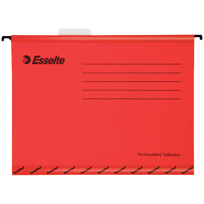 Подвесная папка Esselte Pendaflex Standart, А4, картон, 205г/м2, красная