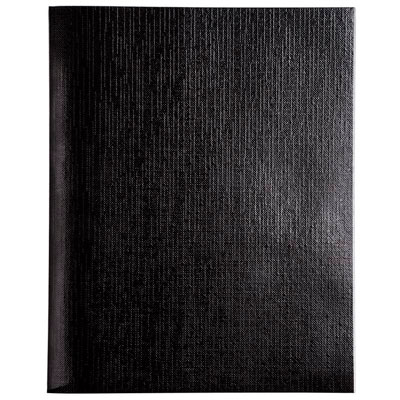 Бизнес-тетрадь Hatber Metallic A5 48 листов черная в клетку на скрепках (148x210 мм)
