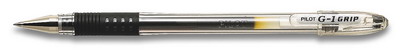Ручка гелевая Pilot  G-1 GRIP  с упором (черная) 0,3 мм. 12шт/уп!
