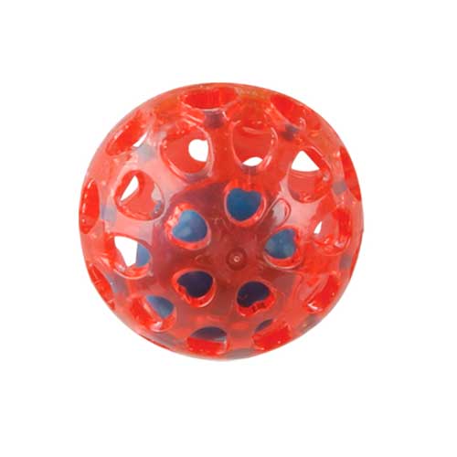 Игрушка для собак из термопласт резины Сфера с шариком, 6,5см