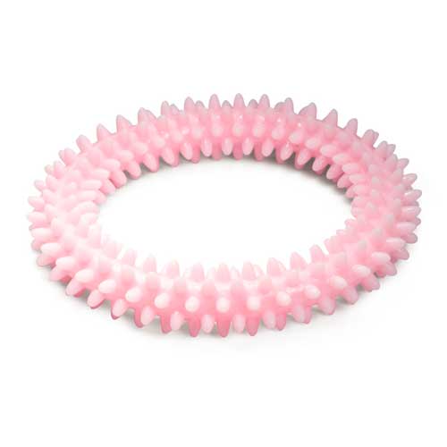 Игрушка для собак  PUPPY для щенков из термопласт. резины Кольцо, розовое, d105мм, Triol