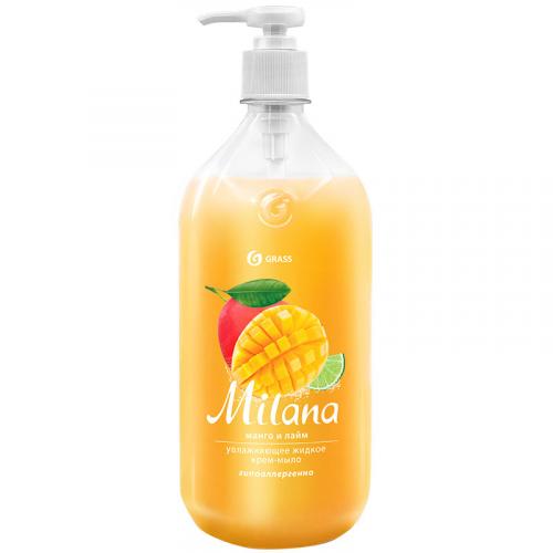 Крем-мыло жидкое Milana Манго и лайм увлажняющее, 1000 мл