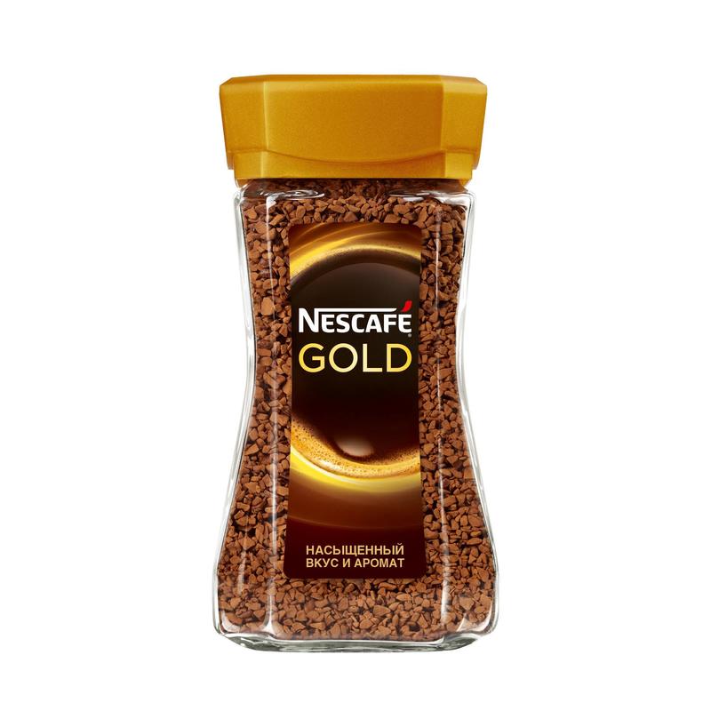 Кофе Nescafe Gold растворимый 190гр стекло