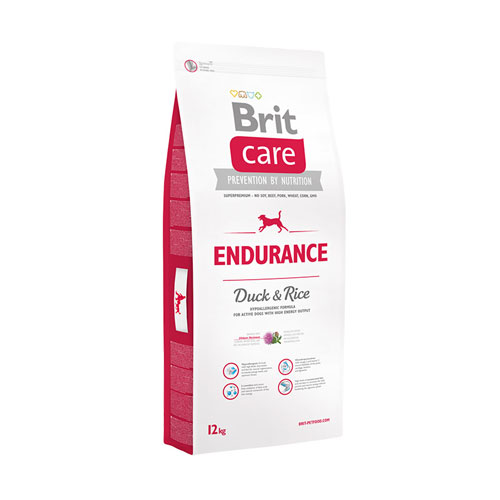 Brit Care  Endurance   1кг д/активных собак всех пород утка с рисом (0382)