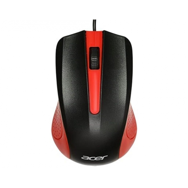 Мышь компьютерная Acer OMW012, черный/красный