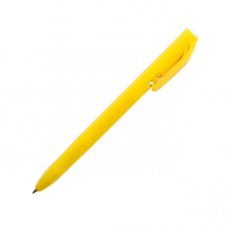 Ручка шариковая автоматическая Attache Bright colors желтый корпус, синяя