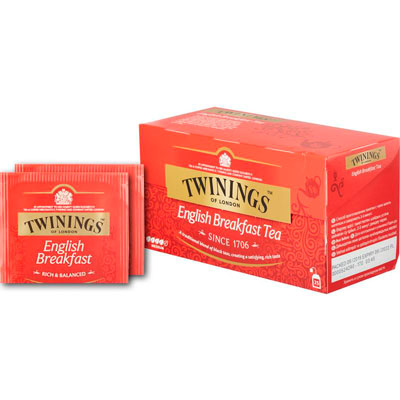 Чай Twinings English Breakfast Tea черный 25 пакетиков