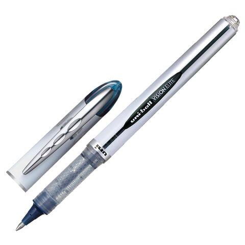 Ручка-роллер UNI-BALL (Япония) Vision Elite, СИНЯЯ, узел 0,8 мм, линия письма 0,6 мм, UB-200(08)BLUE