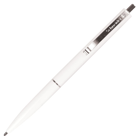 Ручка шариковая автоматическая SCHNEIDER K15, СИНЯЯ, корпус белый, узел 1 мм, линия письма 0,5 мм, 130820
