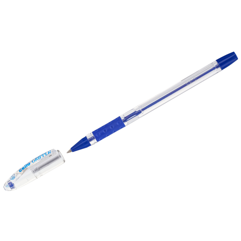 Ручка шариковая Cello Gripper I синяя, 0,5мм, грип, штрих-код
