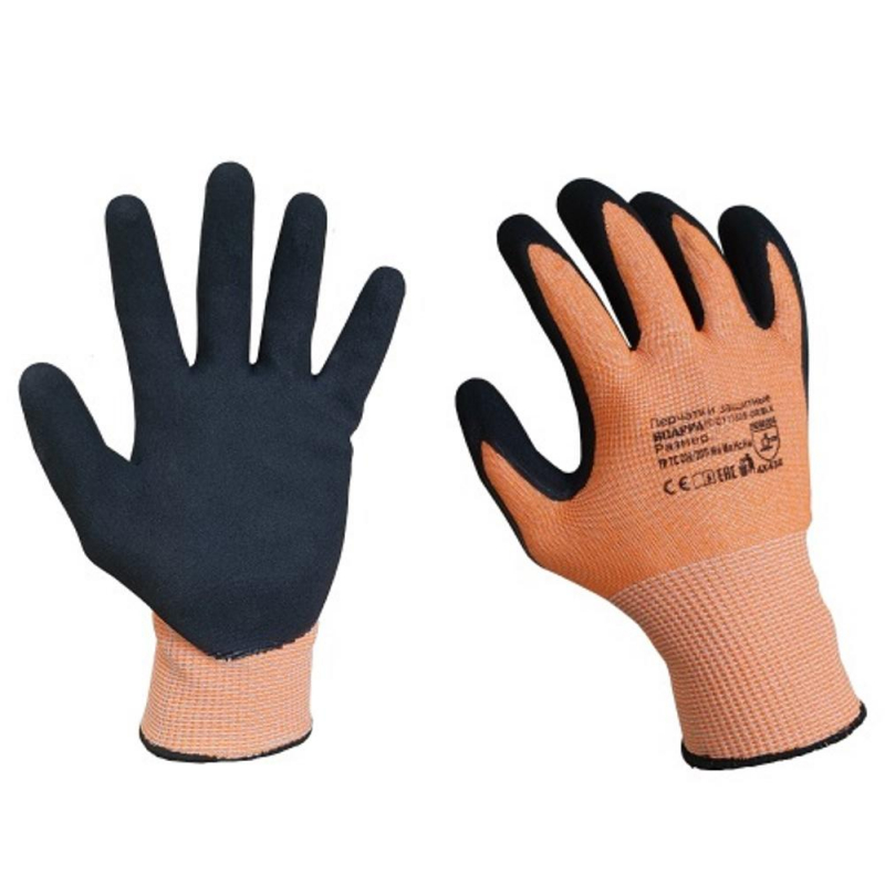 Перчатки защитные от порезов SCAFFA DY1350S-OR/BLK р.10