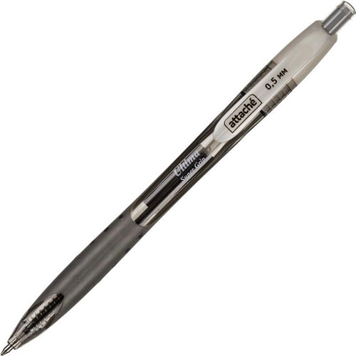 Ручка шариковая автоматическая Attache Ultima Supergrip 0,5мм чернст