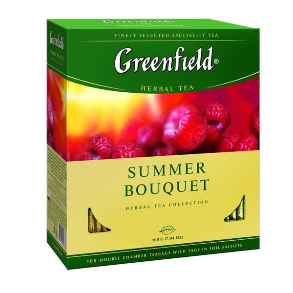 Чай Greenfield Summer Bouquet фруктовый, 100 пакетиков
