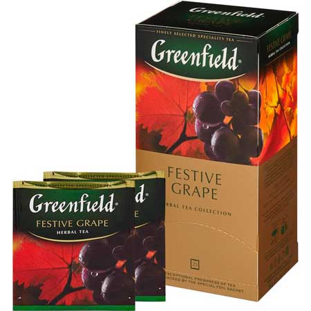 Чай Greenfield Festive Grape фруктовый 25 пакетиков