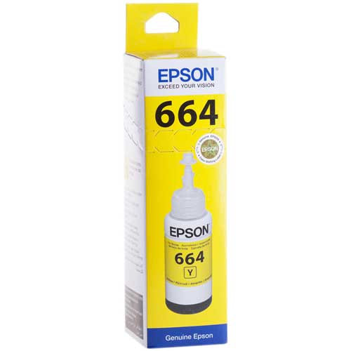 Чернила ориг. Epson T6644 желтые для L100/L110/L210/L222/L300/L355 (70мл)