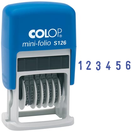 Нумератор мини автомат Colop, 3,8мм, 6 разрядов, пластик