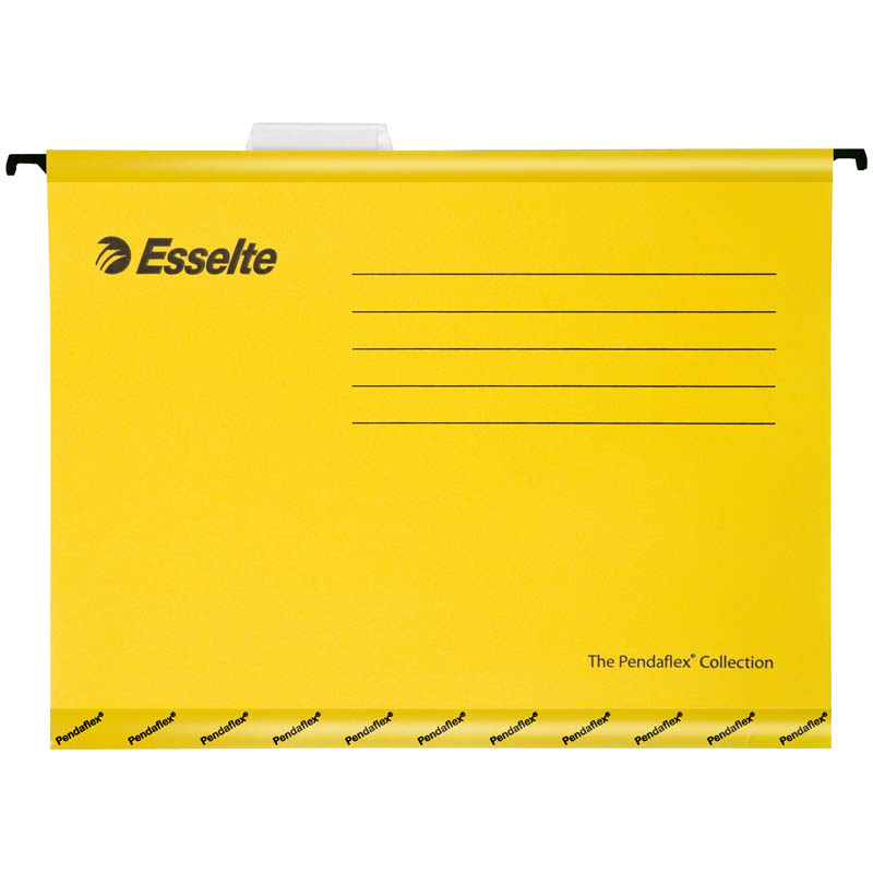 Подвесная папка Esselte Pendaflex Plus Foolscap, 240*412мм, картон, 210г/м2, желтая
