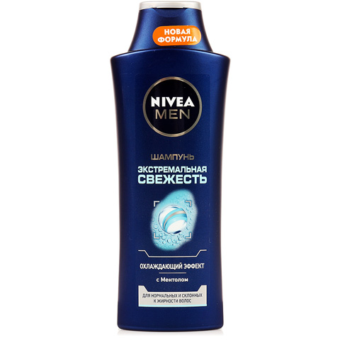 Шампунь для волос NIVEA Hair Care «Экстремальная свежесть», мужской, 400 мл