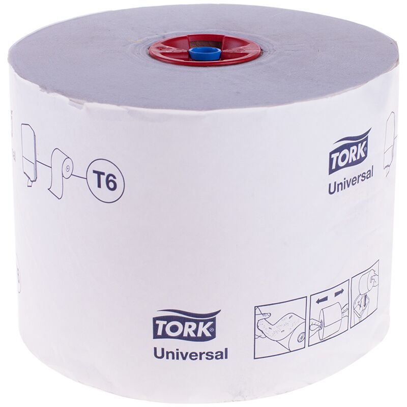 Бумага туалетная Tork Universal(T6) 1 слойн., Mid-size рулон, 135м/рул, мягкая, белая