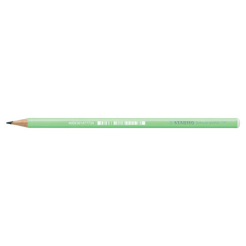 Карандаш чернографитный STABILO, 1 шт., Schwan Pastel, HB, корпус пастельный зеленый, 421/HB-2