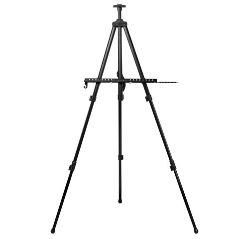 Мольберт-тренога металлический переносной, телескопический, 122х195х100 см, чехол, BRAUBERG ART, 192267