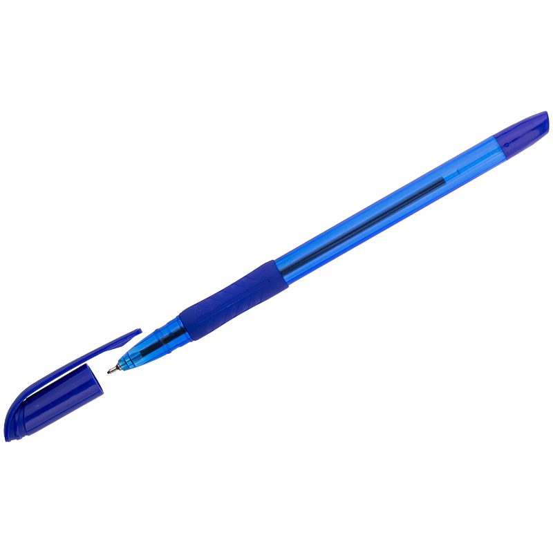 Ручка шариковая OfficeSpace Nord синяя, 0,7мм, грип, на масляной основе, штрихкод