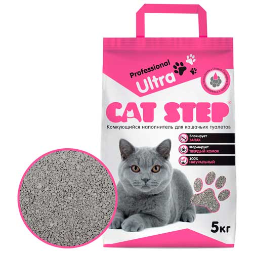 CAT STEP  Ultra Professional комкующийся 5кг