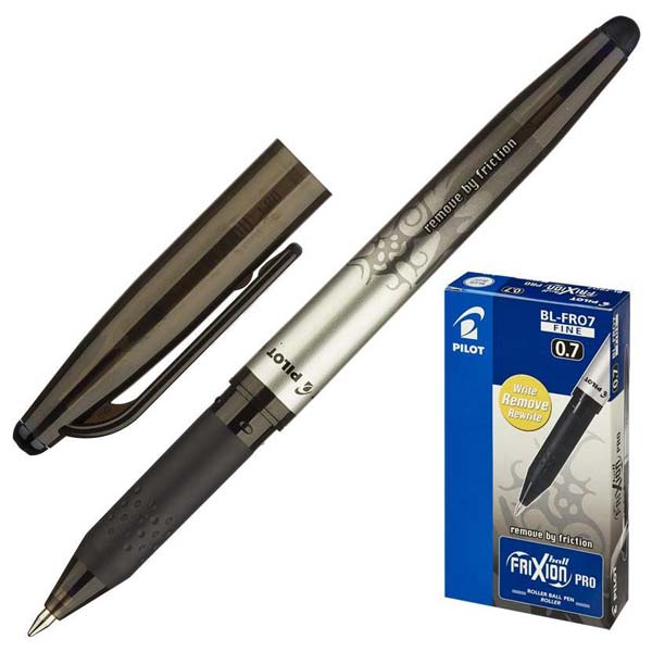 Ручка гелевая стираемая PILOT BL-FRO7 Frixion Pro 0,35мм черная
