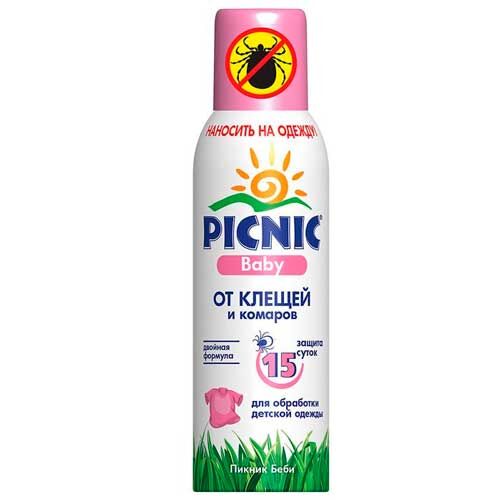 Аэрозоль от комаров и клещей PICNIC Baby детский 125 мл