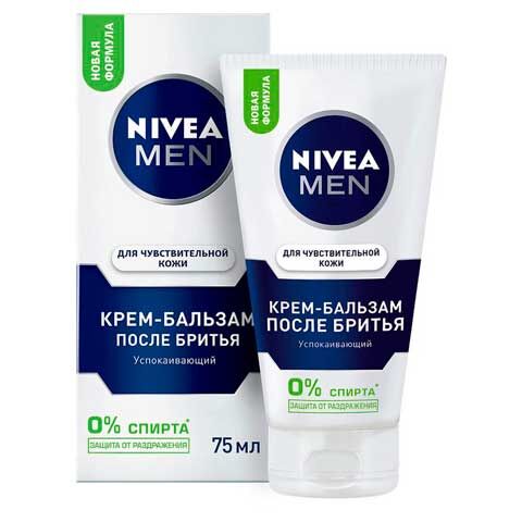 Крем-бальзам после бритья Nivea Men Успокаивающий для чувствительной кожи, 75 мл