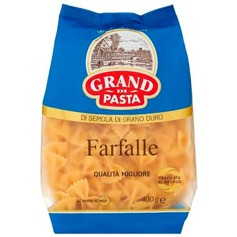 Макаронные изделия Grand di Pasta Farfalle Бантики, 400 г