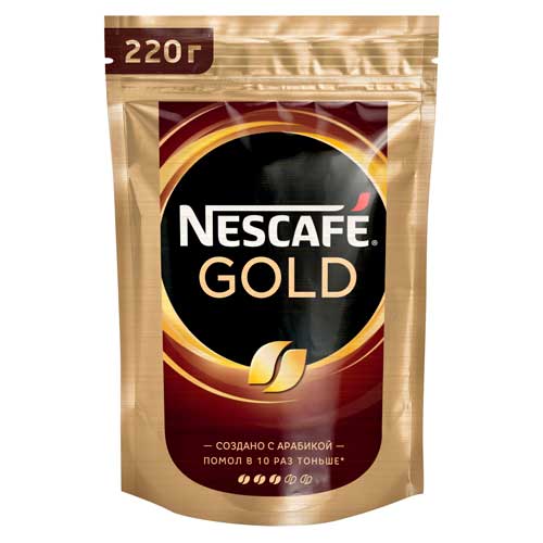 Кофе растворимый Nescafe Gold, 220 г