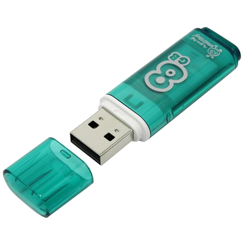 Память Smart Buy Glossy   8GB, USB 2.0 Flash Drive, зеленый