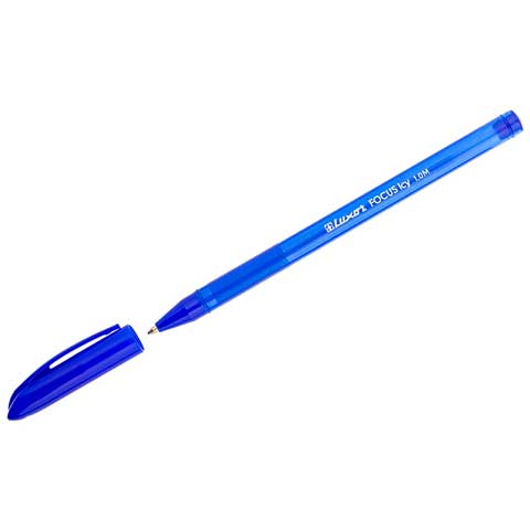 Ручка шариковая Luxor Focus Icy  синяя, 1,0мм масляная