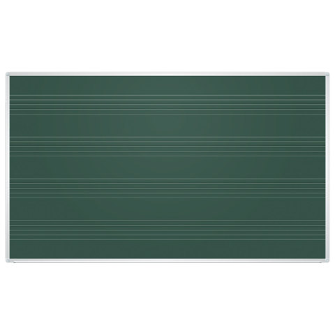 Доска для мела магнитная 85x100 см, зеленая, ПОД НОТЫ, алюминиевая рамка, 2х3 EDUCATION, (Польша), TKU8510P
