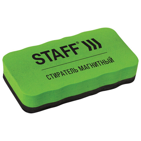 Стиратель магнитный для магнитно-маркерной доски (57х107 мм), упаковка с подвесом, STAFF Basic, 236750