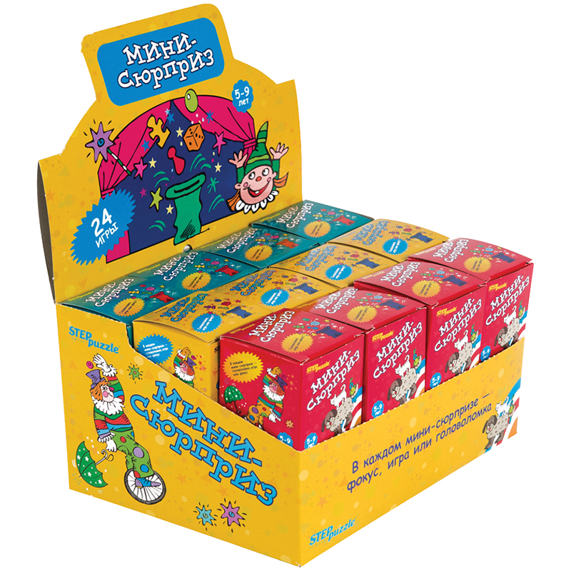 Игра настольная Step Puzzle Мини-Сюрпризы, картонная коробка