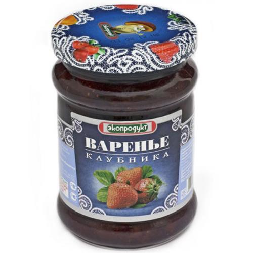 Варенье десертное Экопродукт клубника, 325 г