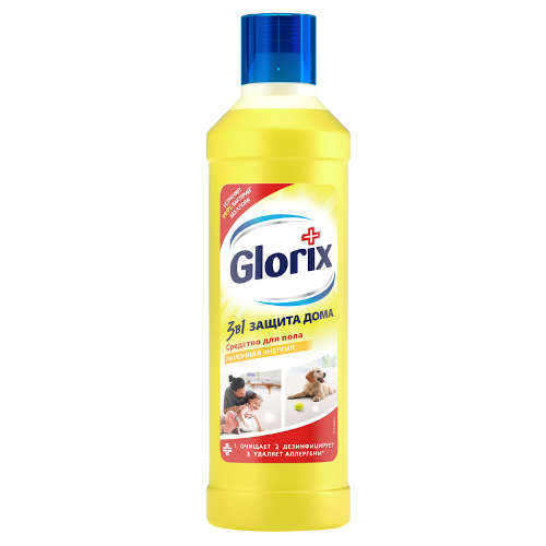 Средство для мытья полов Glorix Лимонная энергия,1л