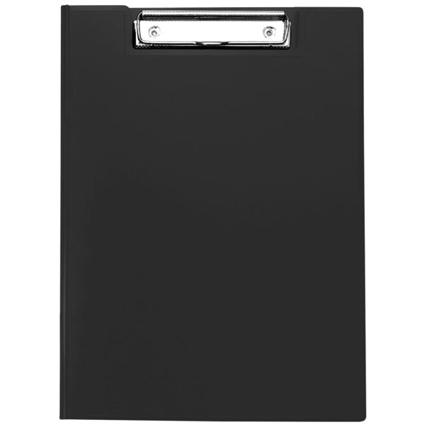 Папка-планшет с зажимом OfficeSpace А4, пластик, черный