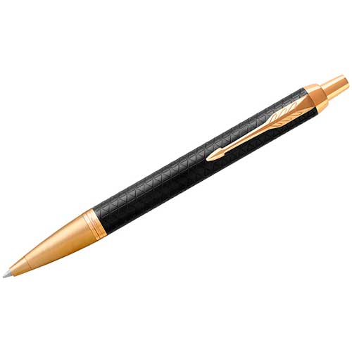 Ручка шариковая Parker IM Premium Black/Gold GT синяя, 1,0мм, кнопочн., подар. уп.
