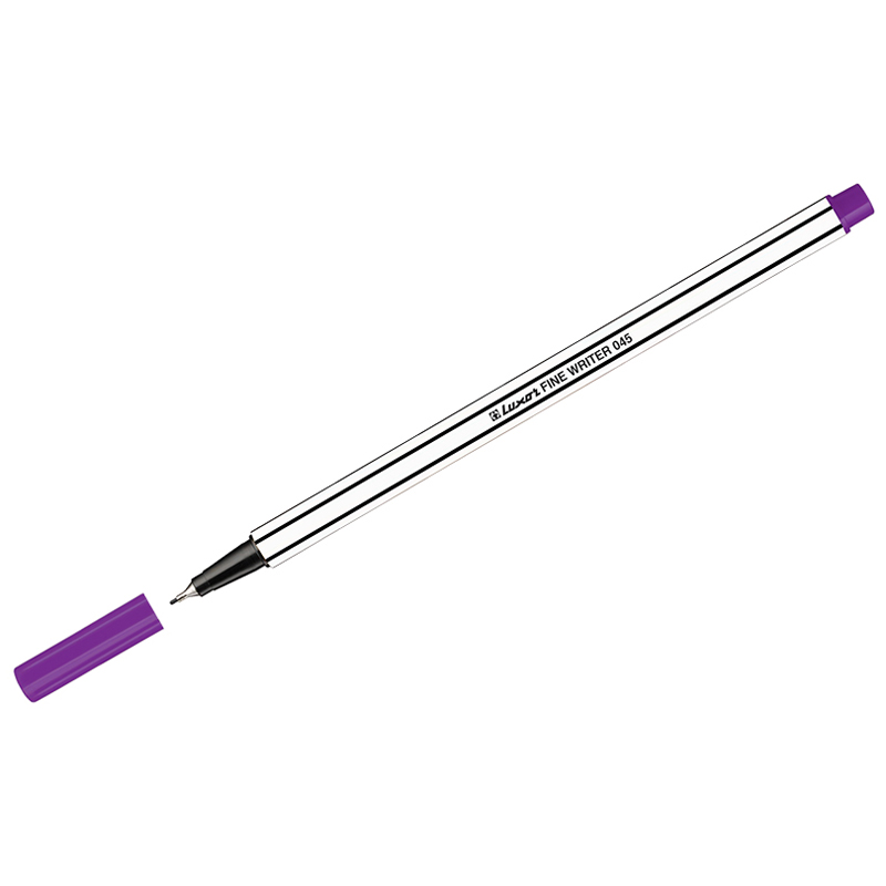 Ручка капиллярная Luxor Fine Writer 045 фиолетовая, 0,8мм